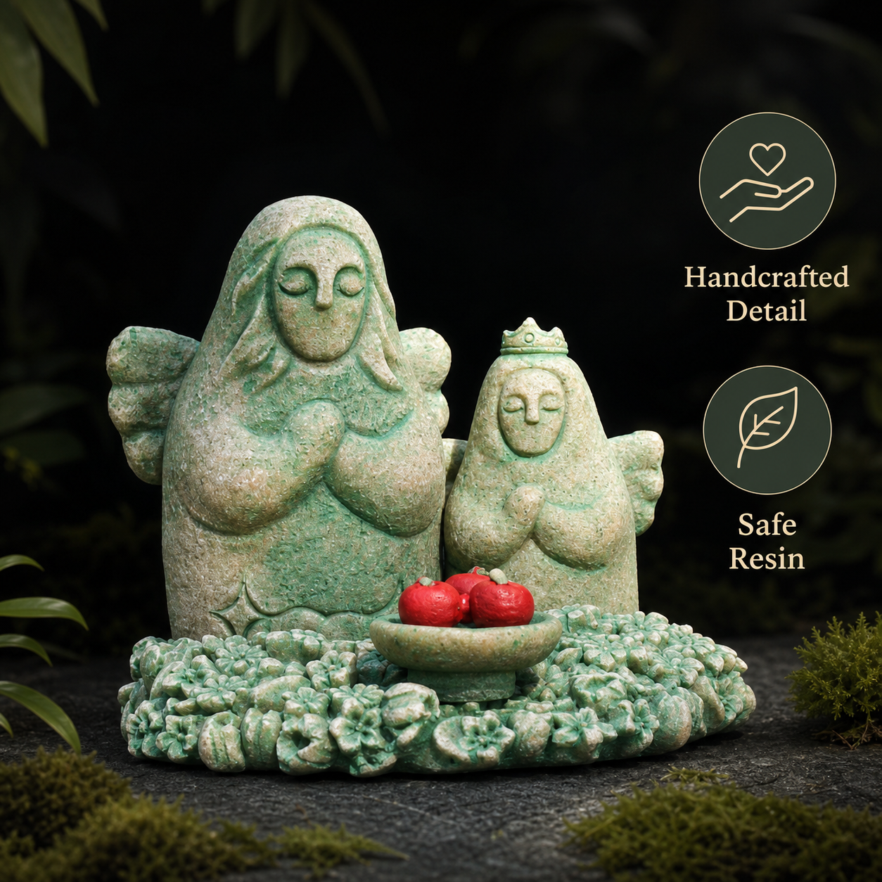 The Legend of Zelda Hylia Goddess Stone Statue – Tears of the Kingdom Game Collectible, Handcrafted Sandstone Figurine, Aquarium Decor, Desktop Miniature Display, Multiple Sizes Available