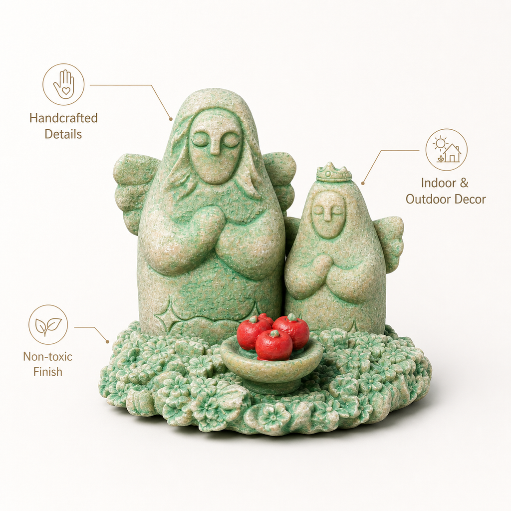The Legend of Zelda Hylia Goddess Stone Statue – Tears of the Kingdom Game Collectible, Handcrafted Sandstone Figurine, Aquarium Decor, Desktop Miniature Display, Multiple Sizes Available