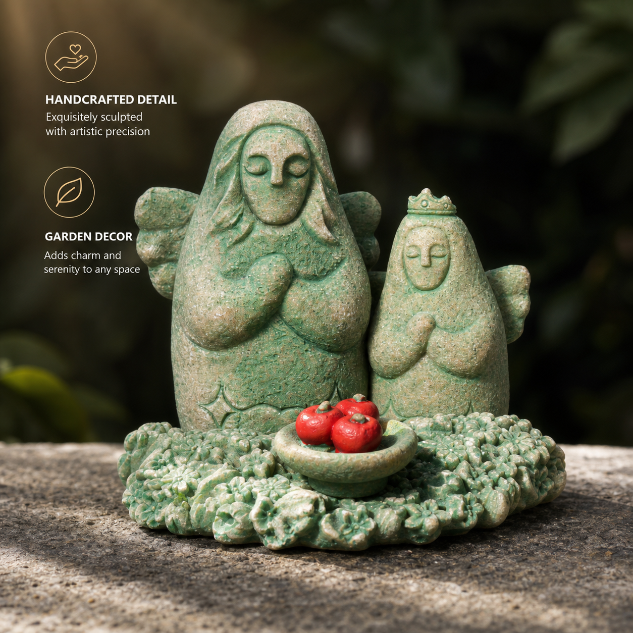 The Legend of Zelda Hylia Goddess Stone Statue – Tears of the Kingdom Game Collectible, Handcrafted Sandstone Figurine, Aquarium Decor, Desktop Miniature Display, Multiple Sizes Available