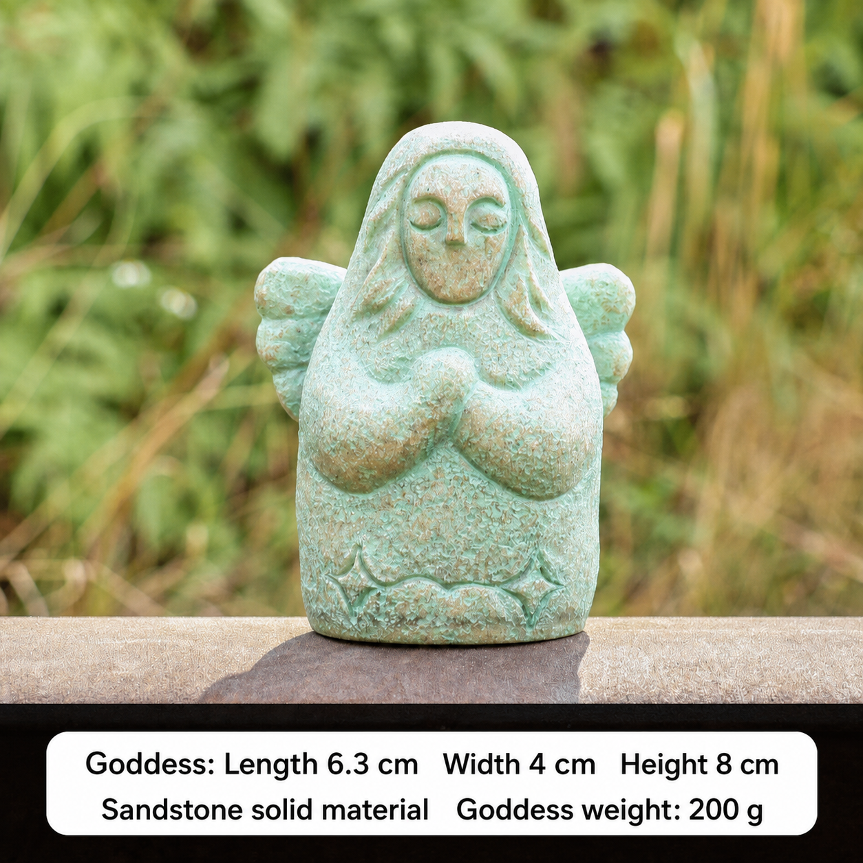 The Legend of Zelda Hylia Goddess Stone Statue – Tears of the Kingdom Game Collectible, Handcrafted Sandstone Figurine, Aquarium Decor, Desktop Miniature Display, Multiple Sizes Available