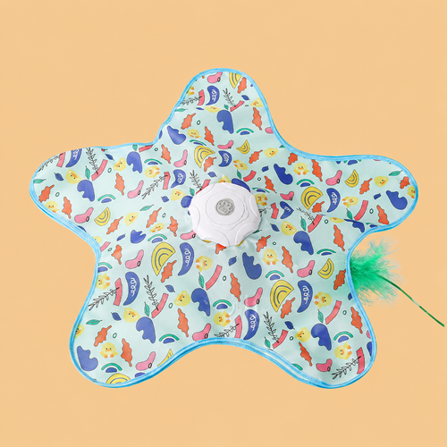 Interactive Cat Toys with Squeaker for Interactive Playing, Anxiety Relief Boredom Rechargeable Automatic Feathers Toys Touch Activated for Indoor Adult Cats and Kittens (Interactive Toys)