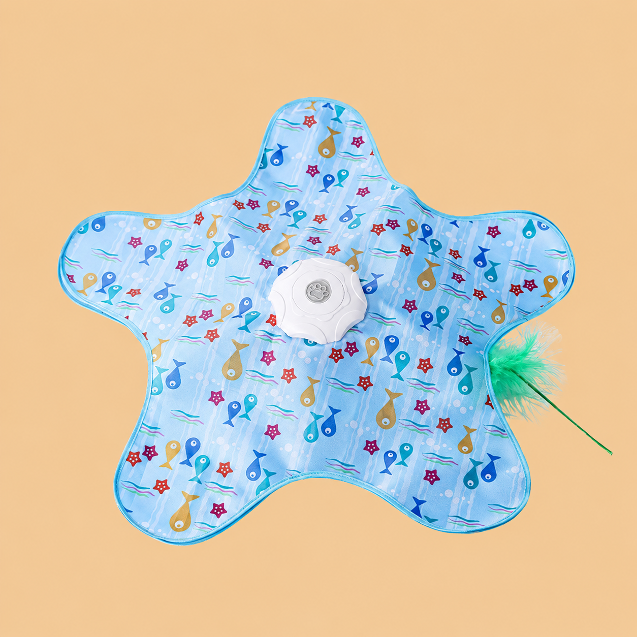 Interactive Cat Toys with Squeaker for Interactive Playing, Anxiety Relief Boredom Rechargeable Automatic Feathers Toys Touch Activated for Indoor Adult Cats and Kittens (Interactive Toys)
