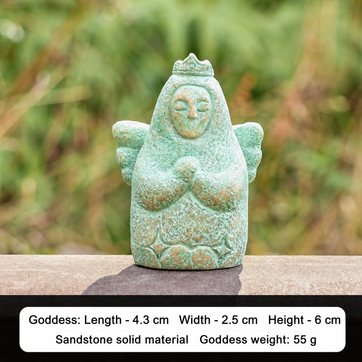 The Legend of Zelda Hylia Goddess Stone Statue – Tears of the Kingdom Game Collectible, Handcrafted Sandstone Figurine, Aquarium Decor, Desktop Miniature Display, Multiple Sizes Available